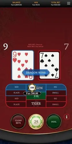 Dragon Tiger game rules
