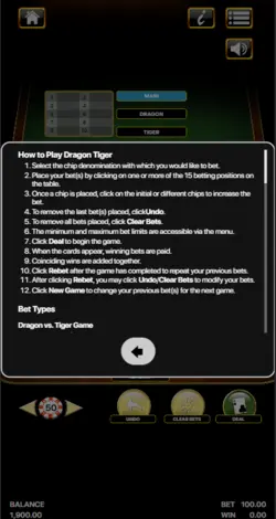 dragon tiger game download